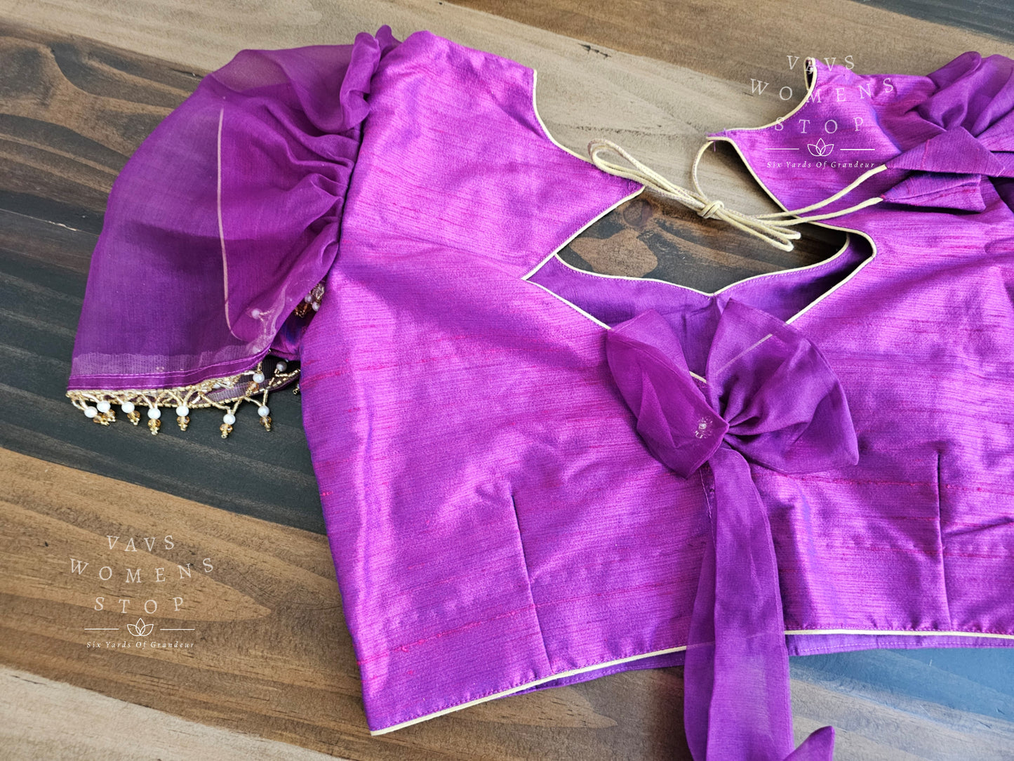 Plain Dupion Silk Blouse