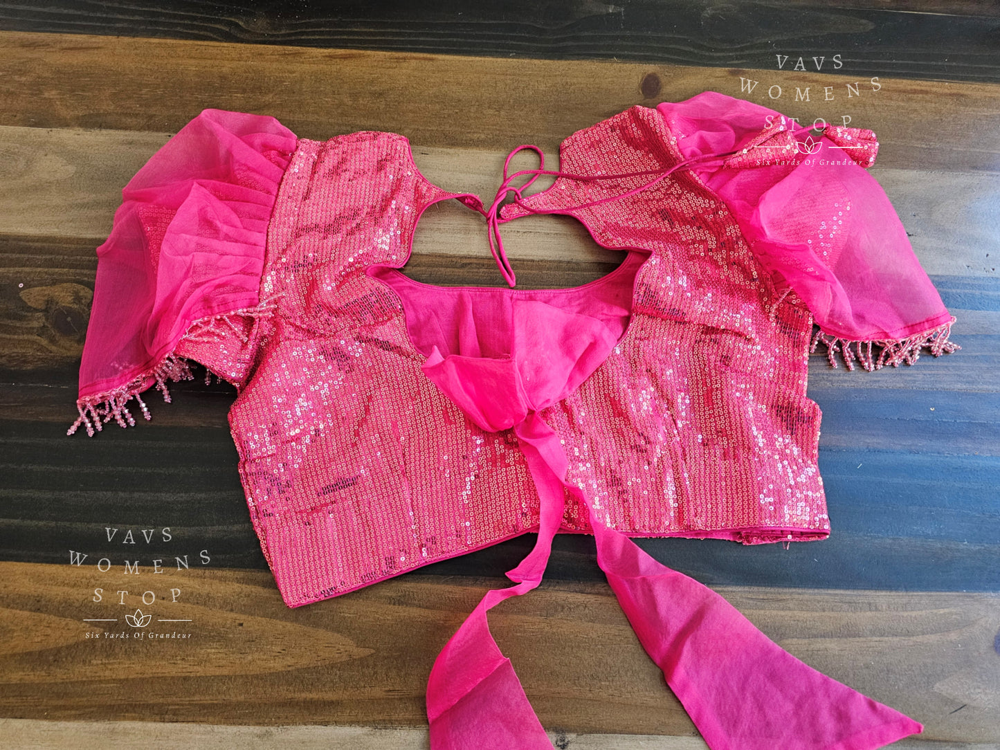 Pink Sequins Blouse