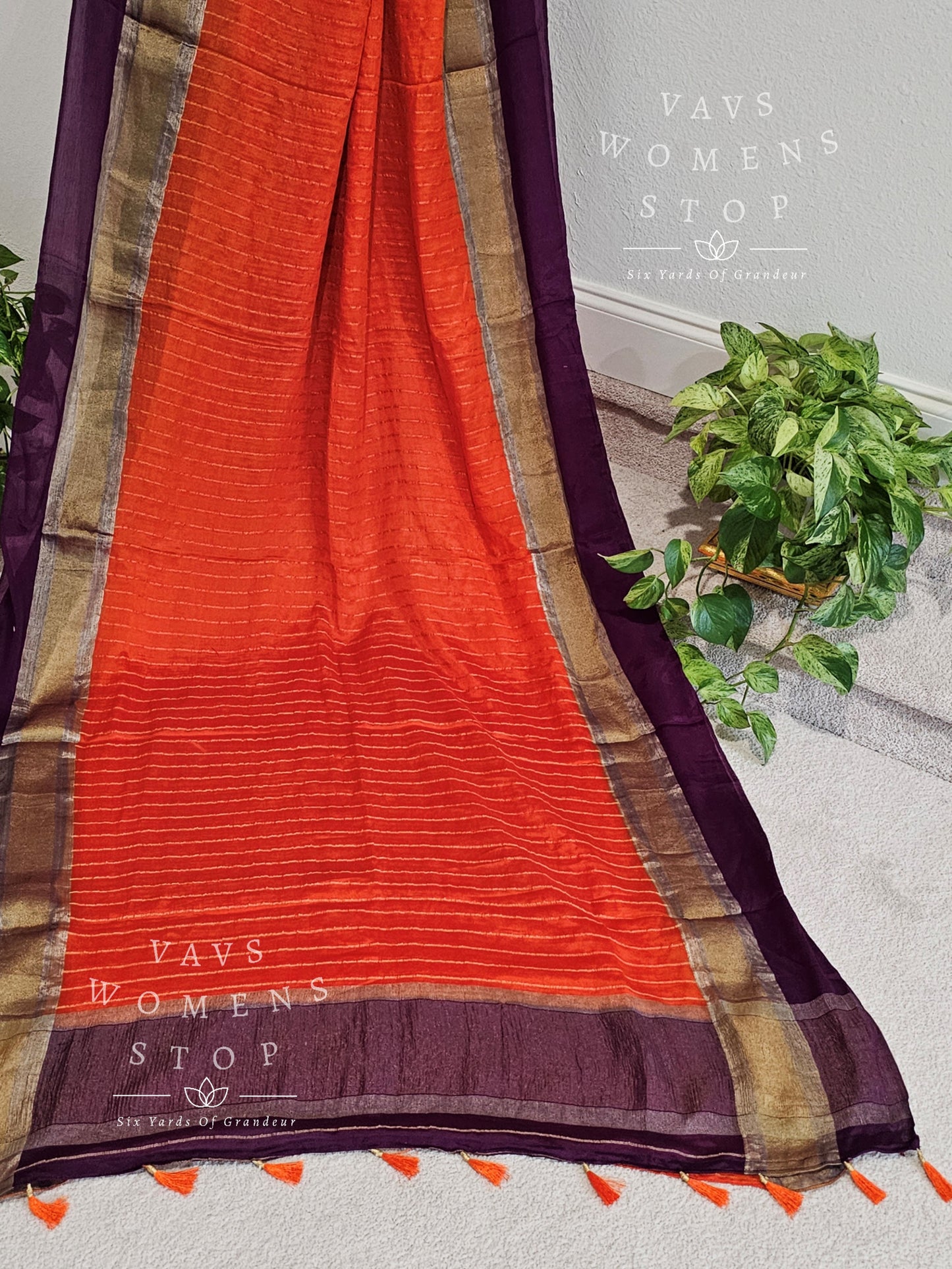 Pure Wrinkle Crepe Silk Saree