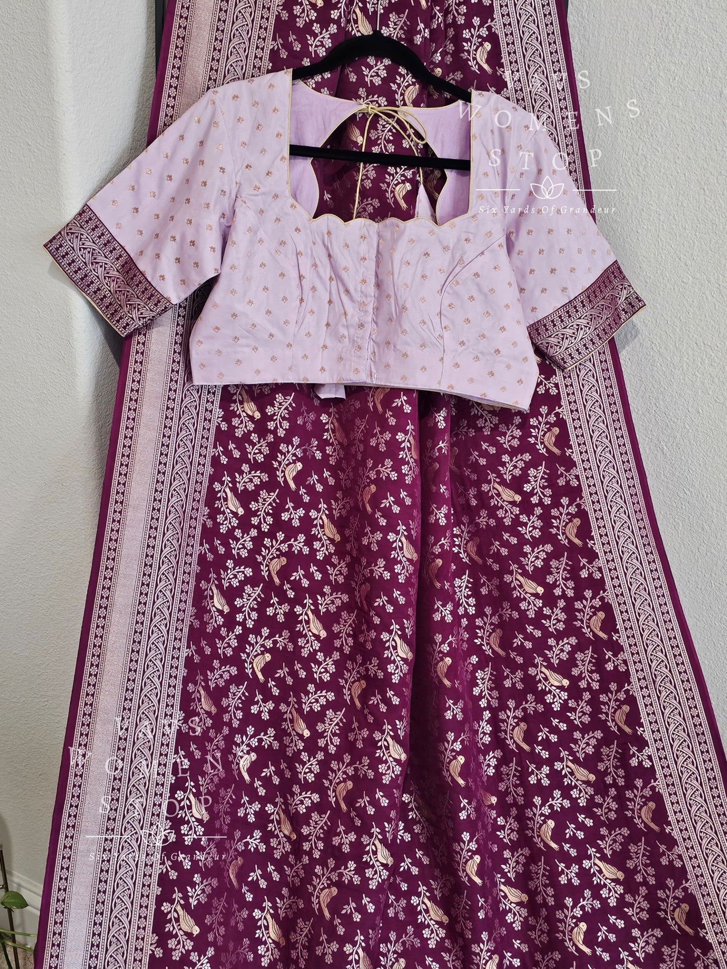 Mashru Satin Benarasi Silk Saree - Benarasi Blouse