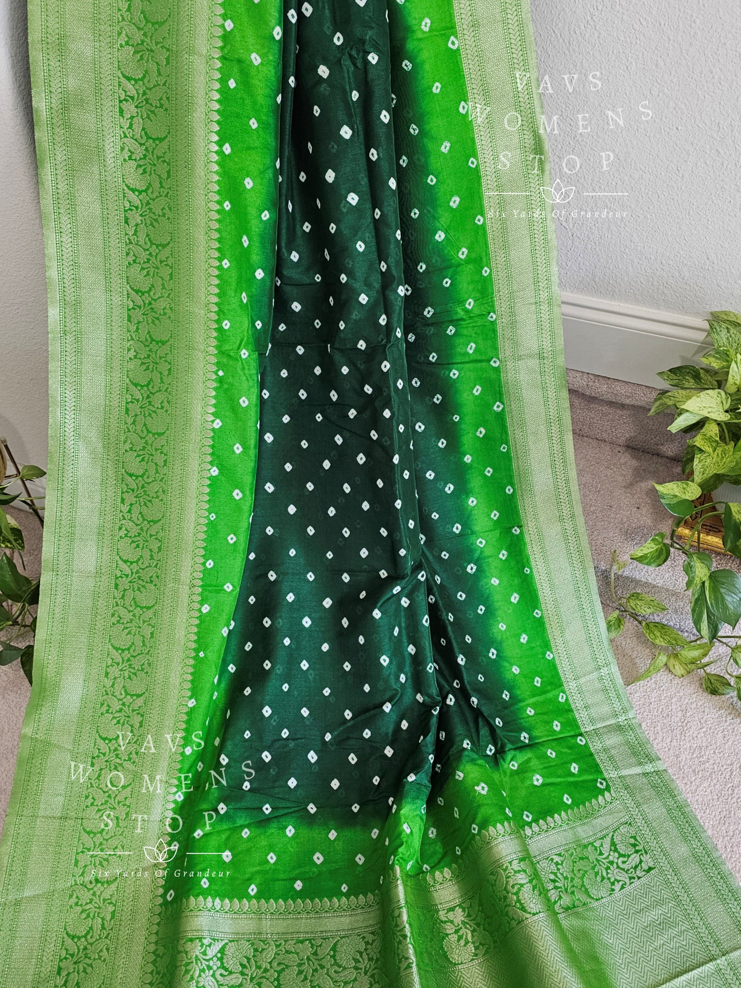 Blended Jute Dupion Bhandini Paithani Border Saree - Blouse