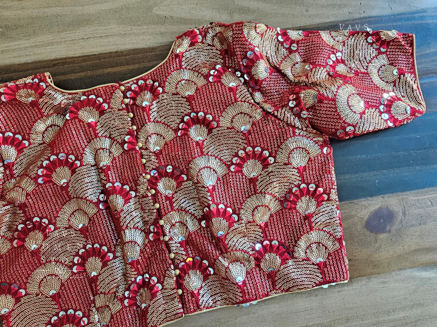 Designer Georgette Sequins Blouse