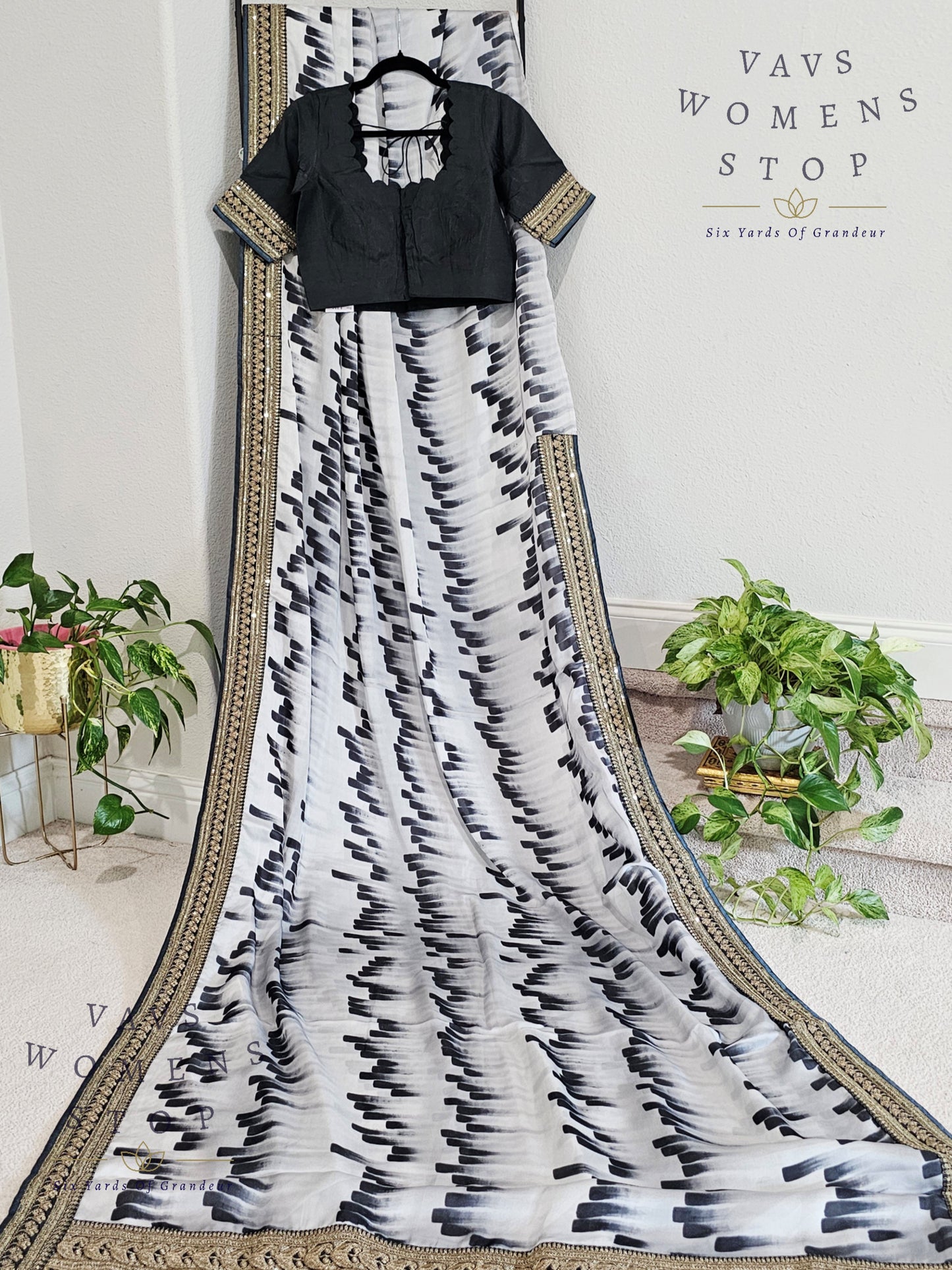 Sabyasachi Inspired Designer Soft Russian Organza Saree - Blouse