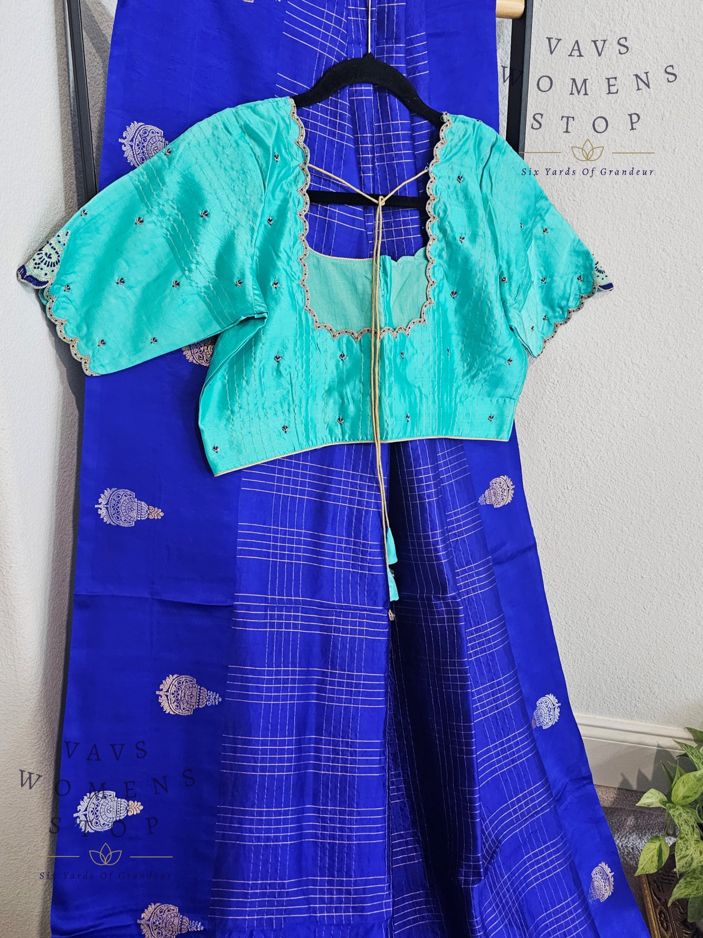 Classy Pure Mango Silk Saree - Maggam Blouse