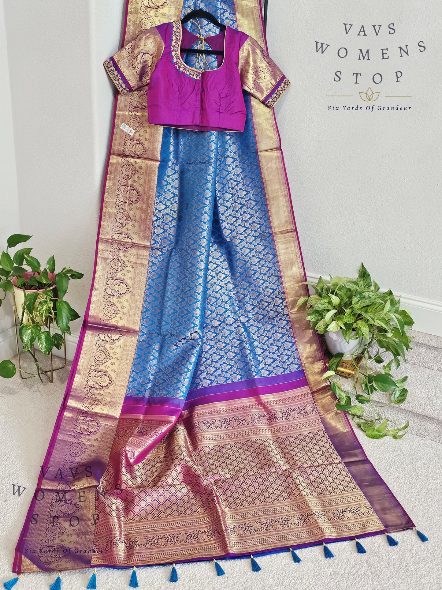 Pure Kanchi Pattu Soft Silk Saree _ Blouse