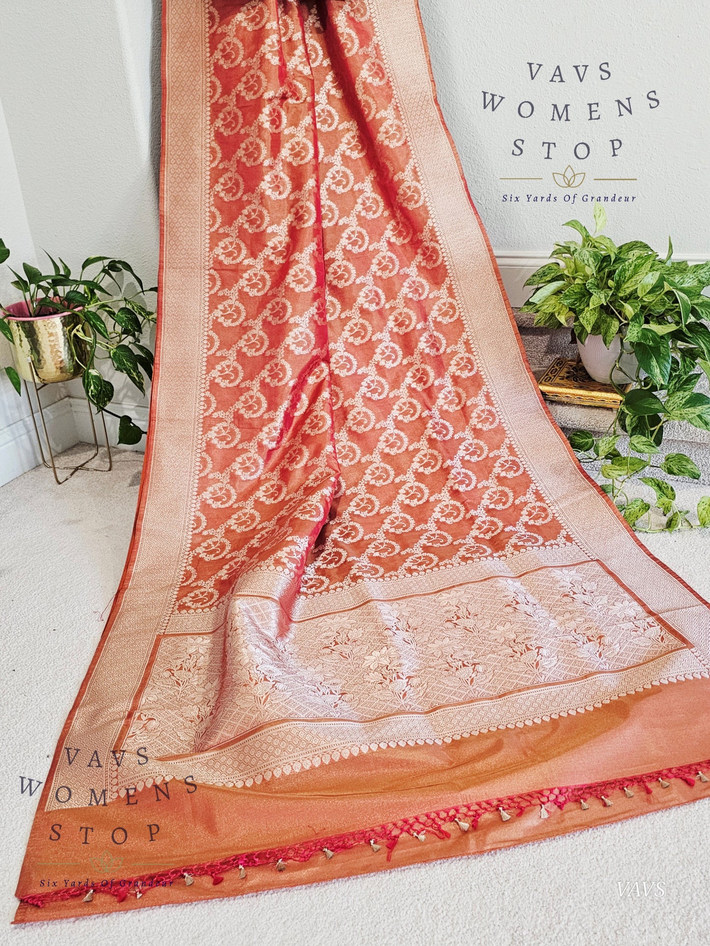 Mashru Benarasi Tissue Silk Saree - Blouse