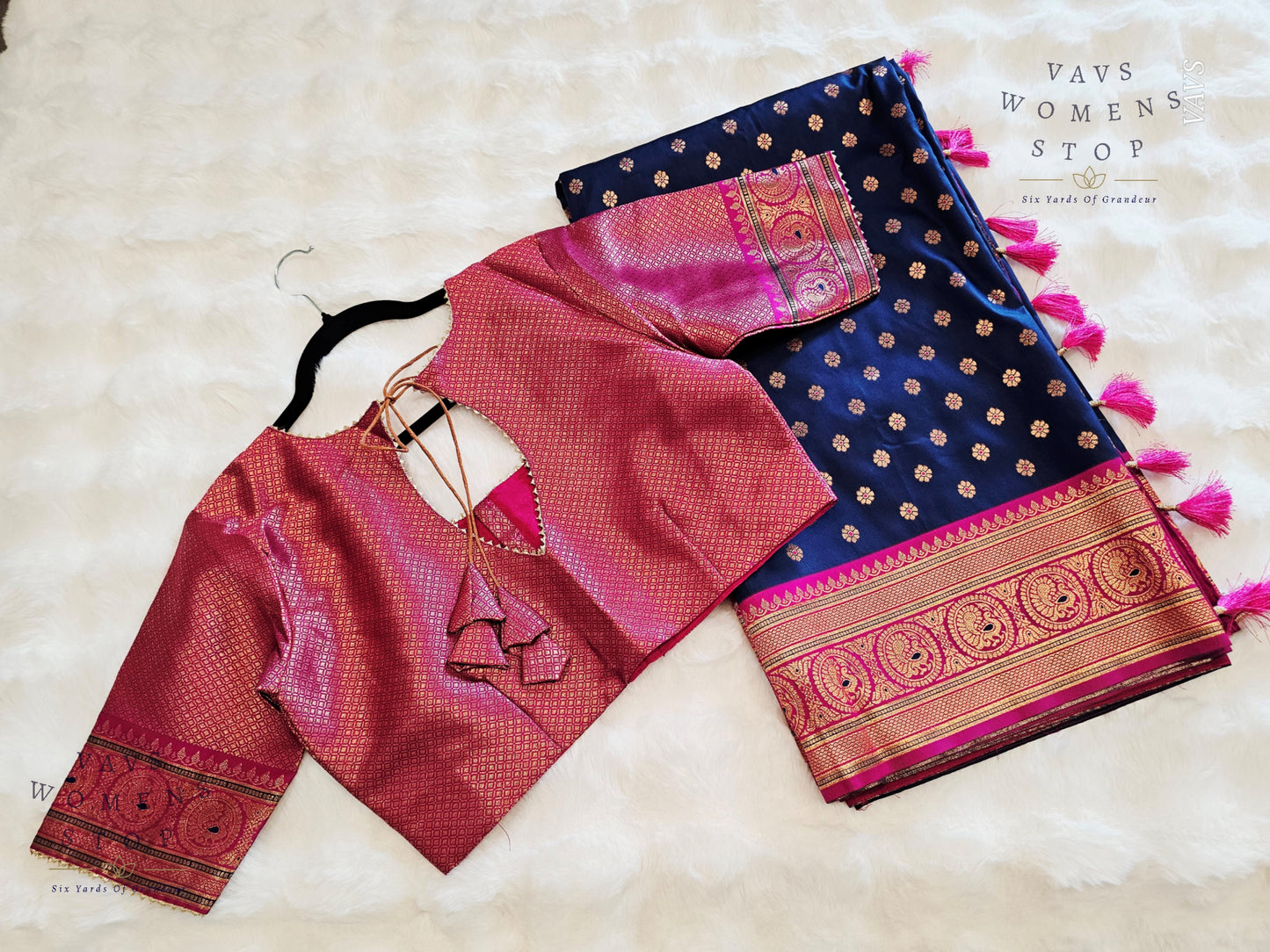 Benarasi Uppada Soft Silk Designer Saree - Blouse