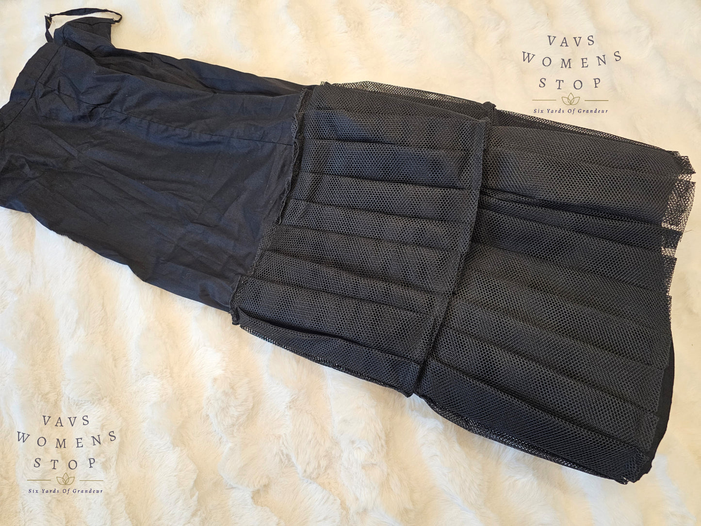 Black CanCan Stitched Lehenga Under Petticoat