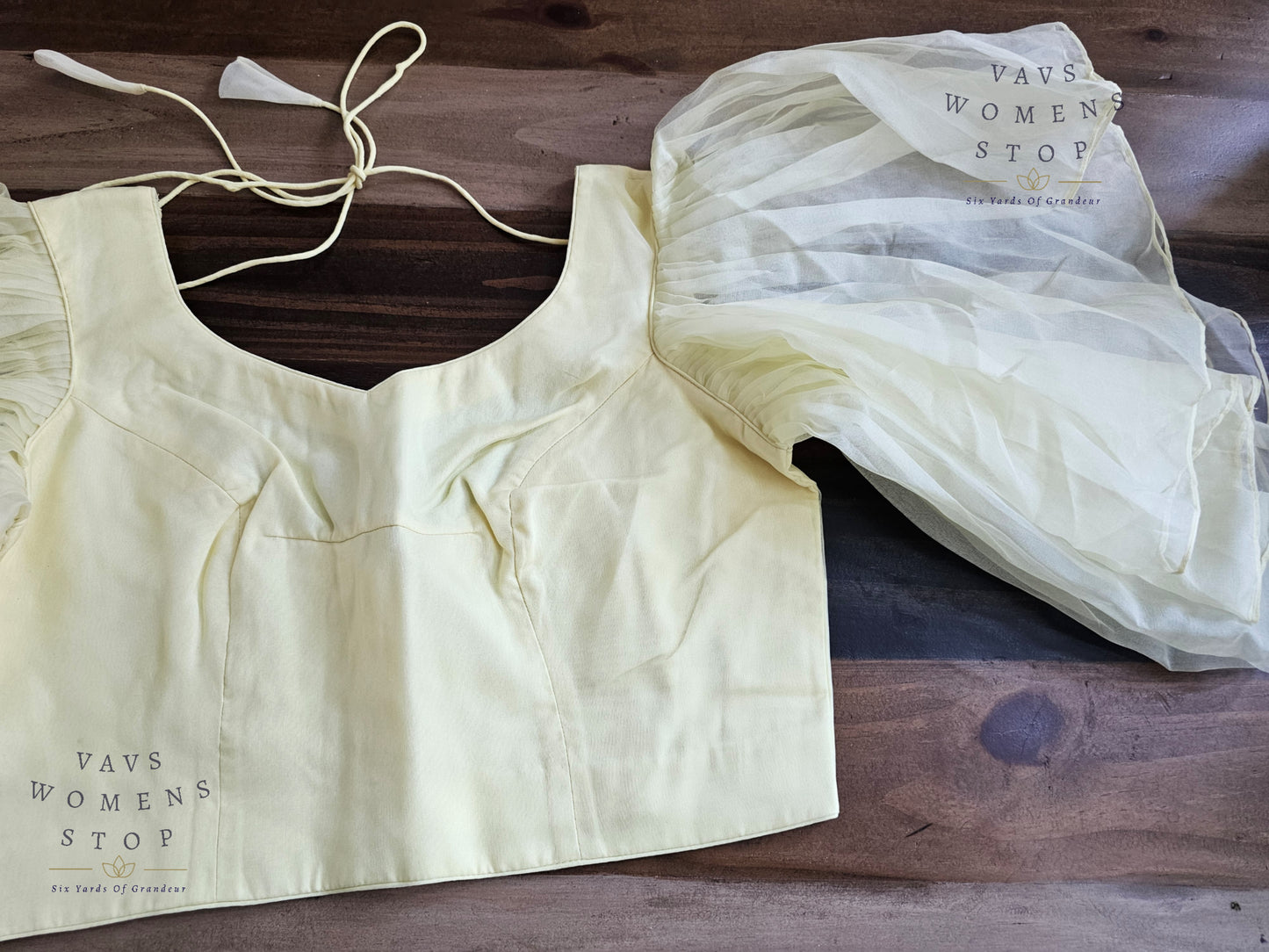 Lemon Yellow Ruffle Sleeves Blouse