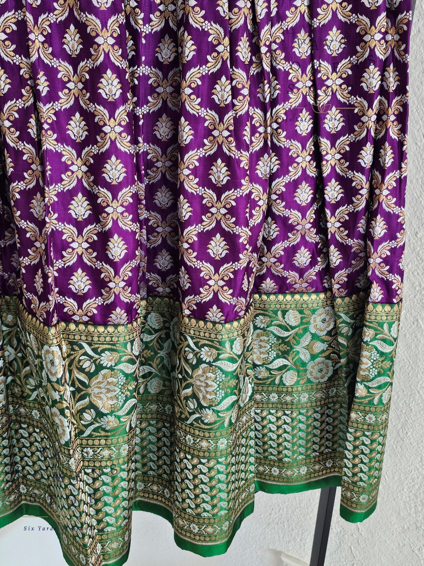 Satin Benarasi Lehenga/Langa Blouse