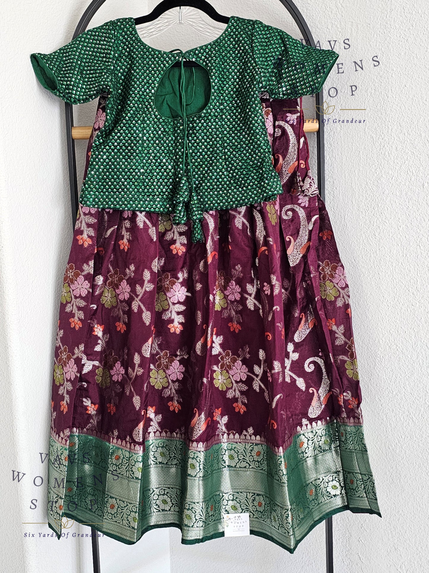 Designer Benarasi Chiniya Lehenga/Langa Blouse