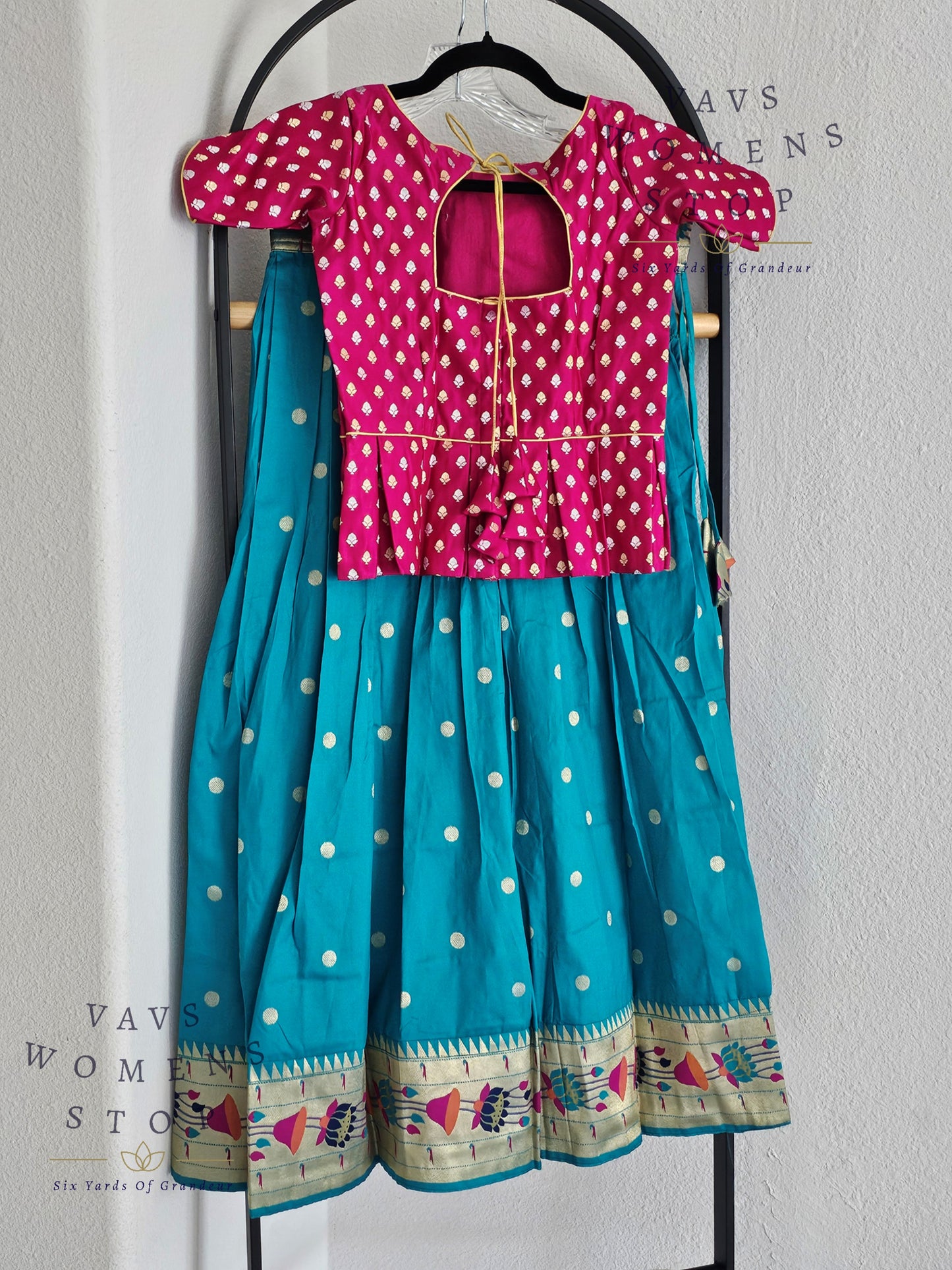 Designer Benarasi Paithani Lehenga/Langa Blouse