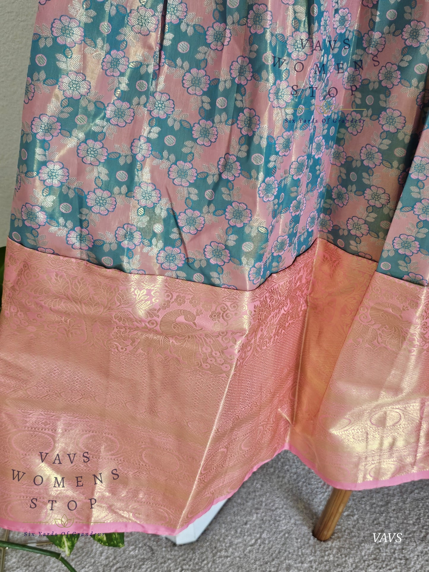 Semi Kanchi Half Saree Set – Traditional South Indian Lehenga for Women | Bridal & Festive Wear | Ready to Ship USA