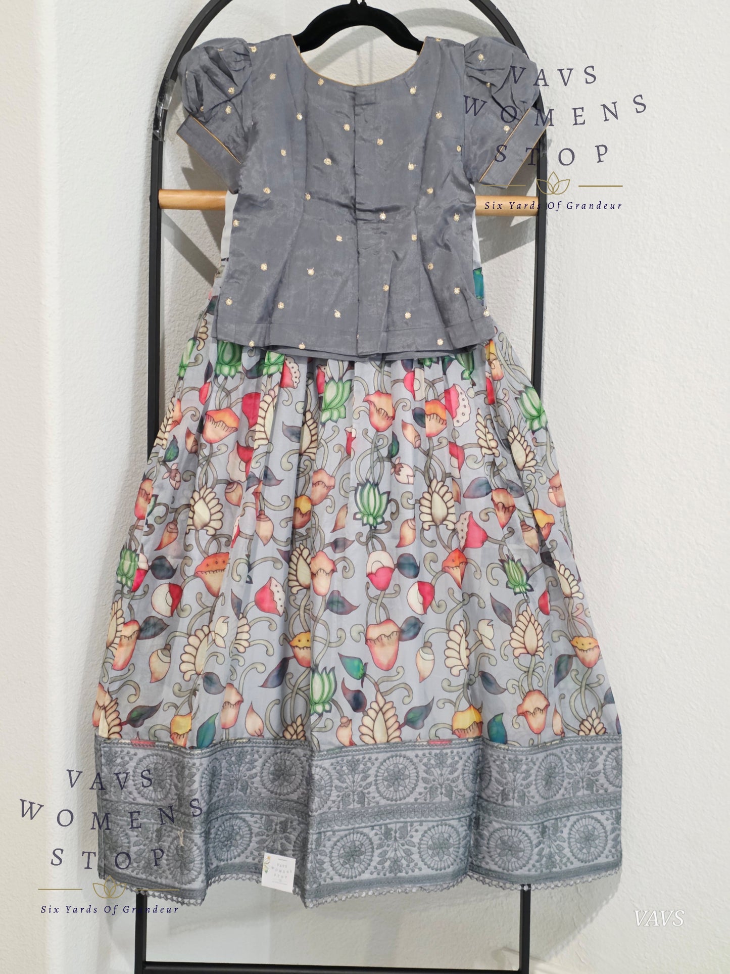 Floral Prints Soft Organza Lehenga Blouse