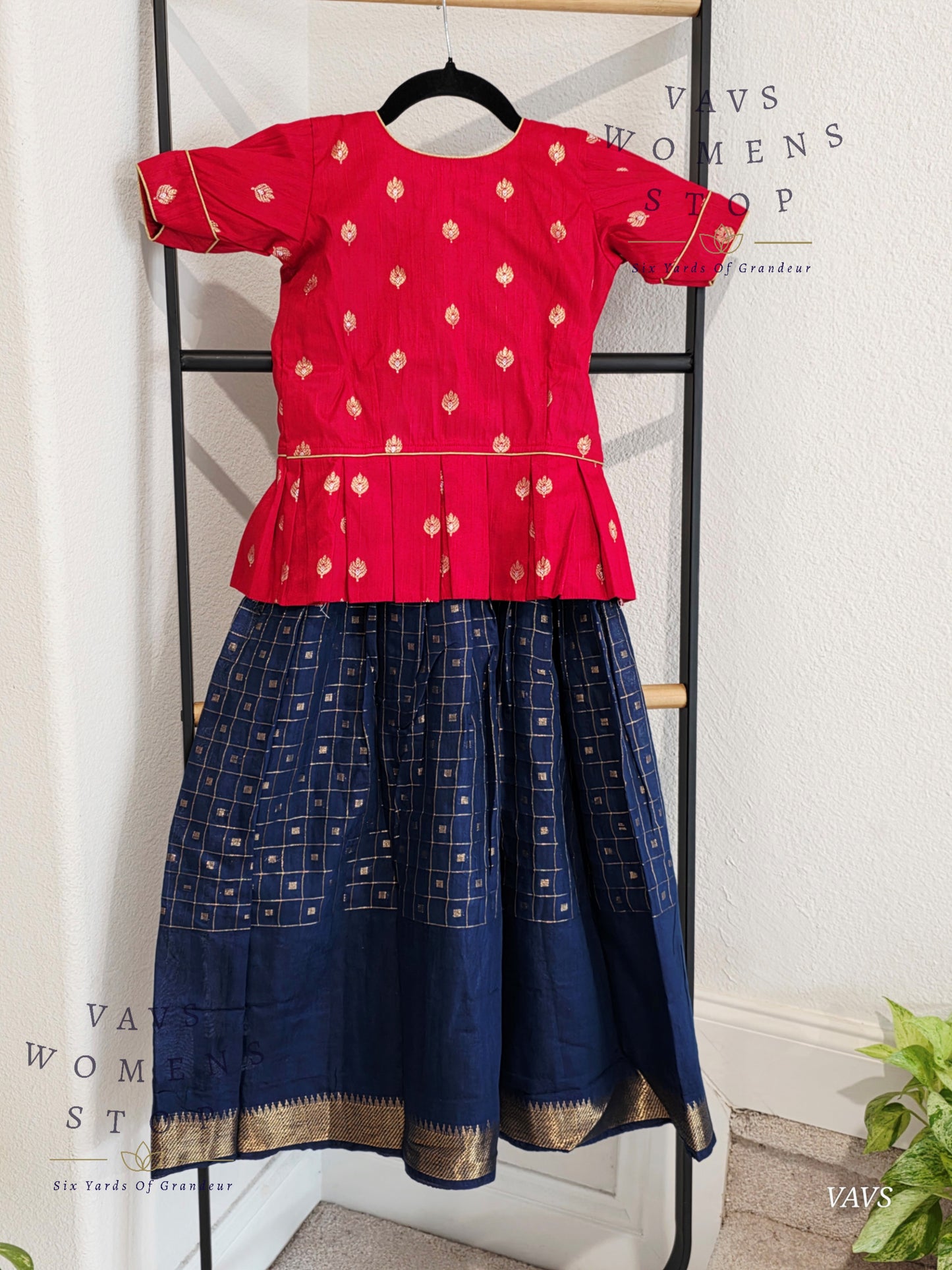 Soft Mangalagiri Cotton Lehenga - Blouse