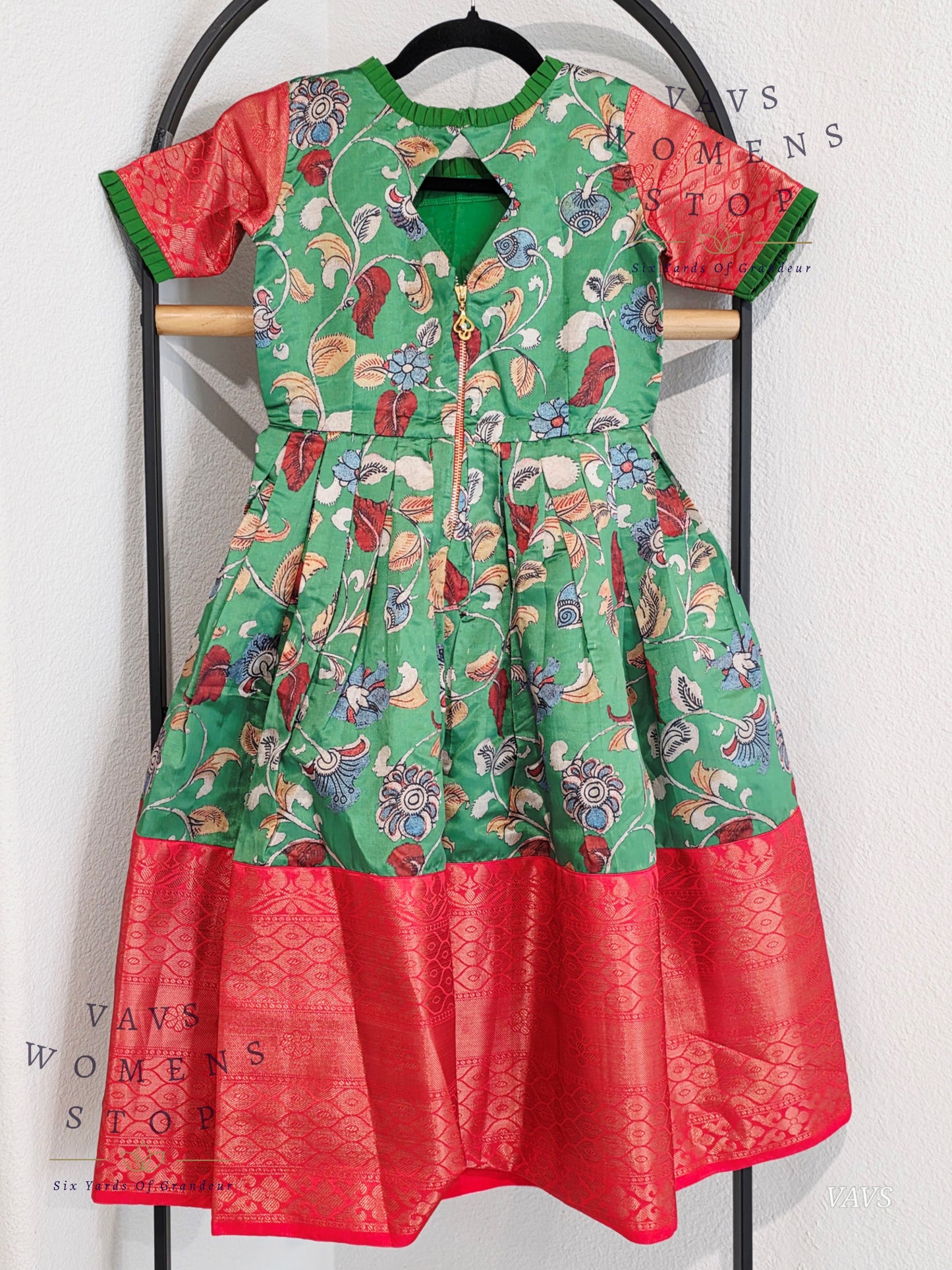 Kalamkari Prints Benarasi Long frock/gown