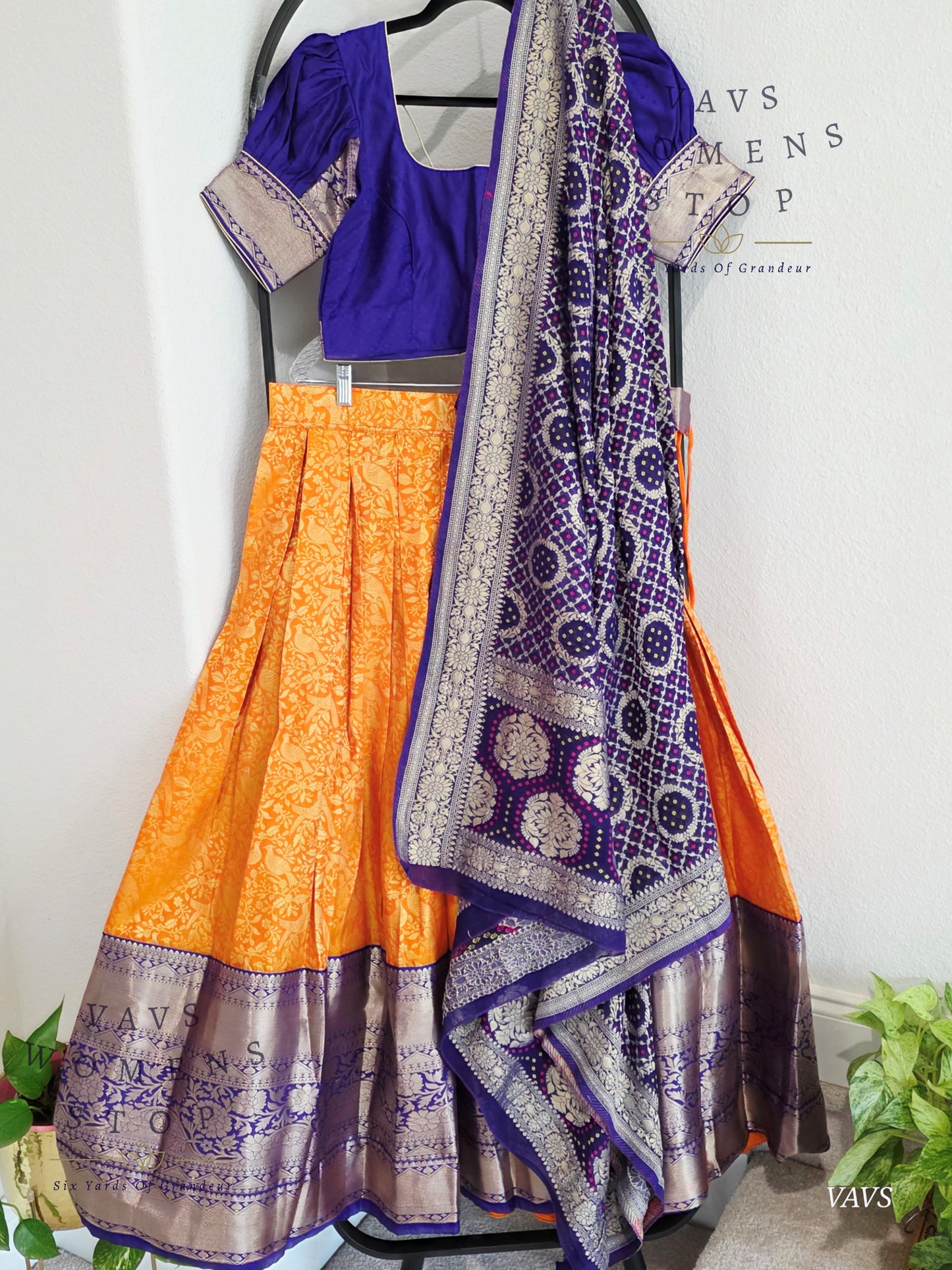 Designer Kanchi Silk Lehenga Blouse Set