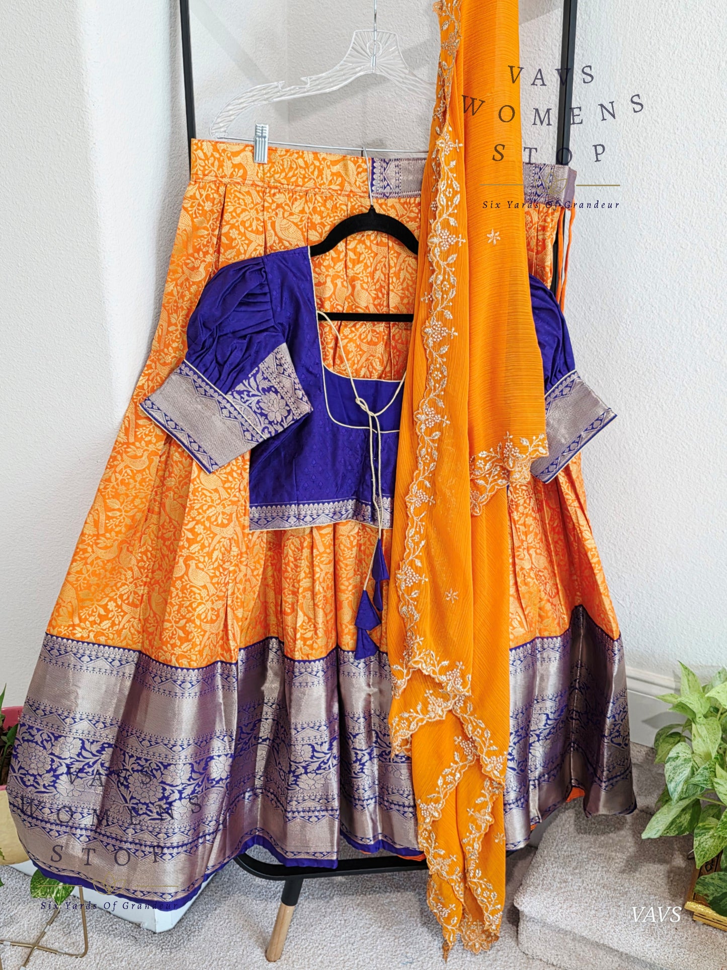 Designer Kanchi Silk Lehenga Blouse Set