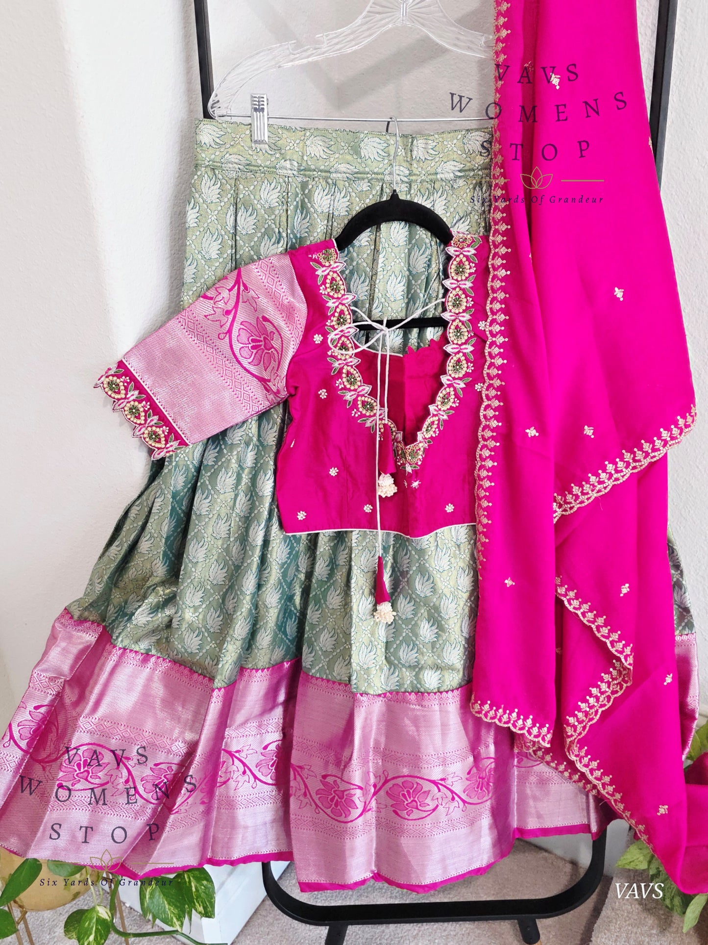 Traditional Half Saree Set