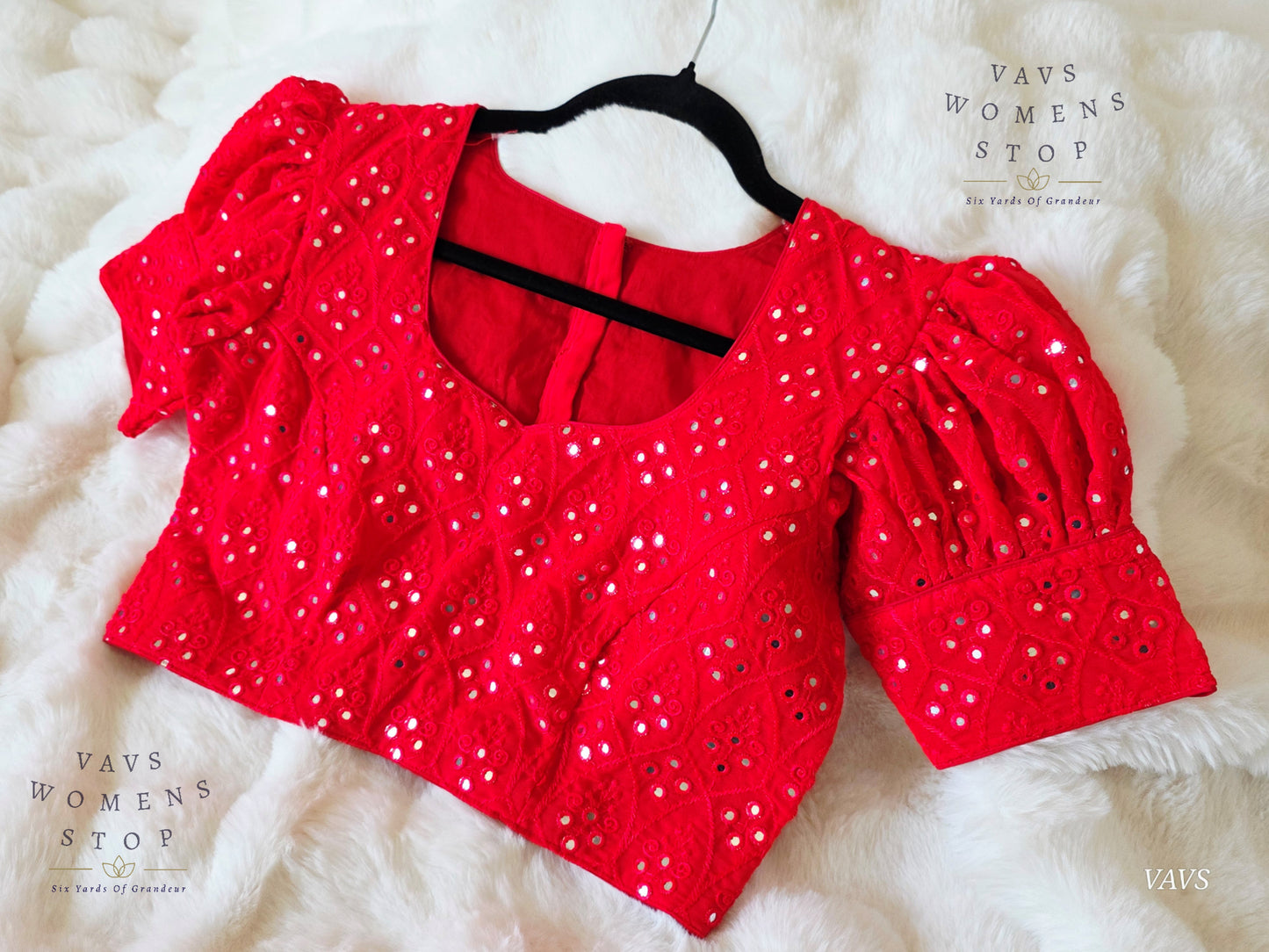 Soft Mul Yellow Cotton Saree with Heart Buta Embroidery & Red Georgette Blouse