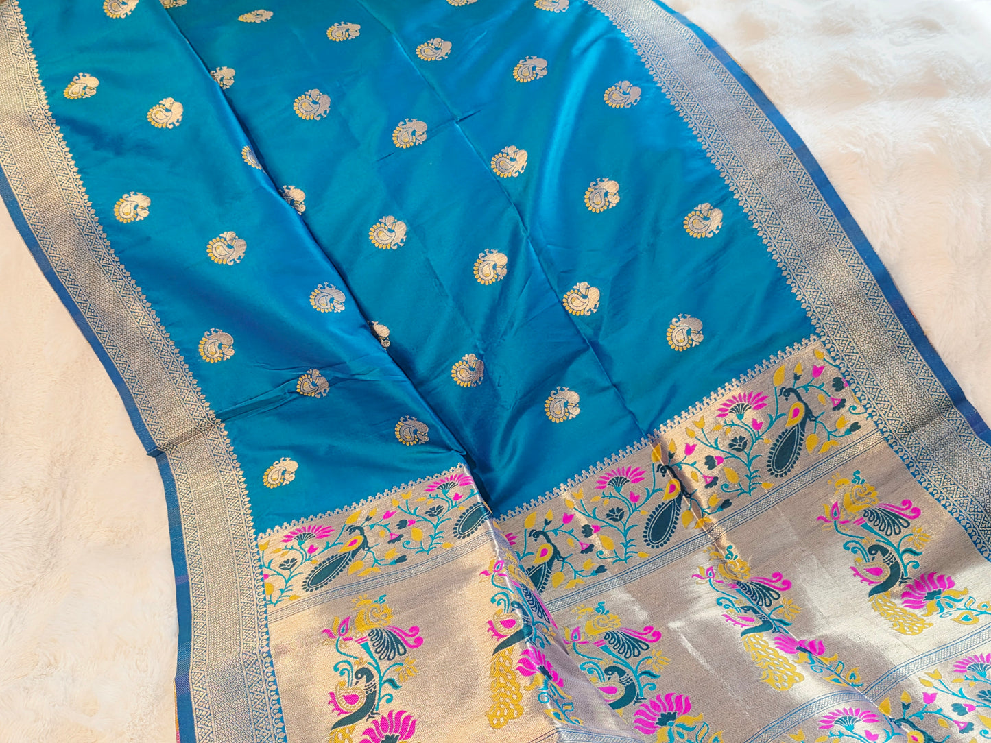 Paithani Benarasi Silk Dupatta for Lehenga Dresses Wedding Festive Ethnic Wear