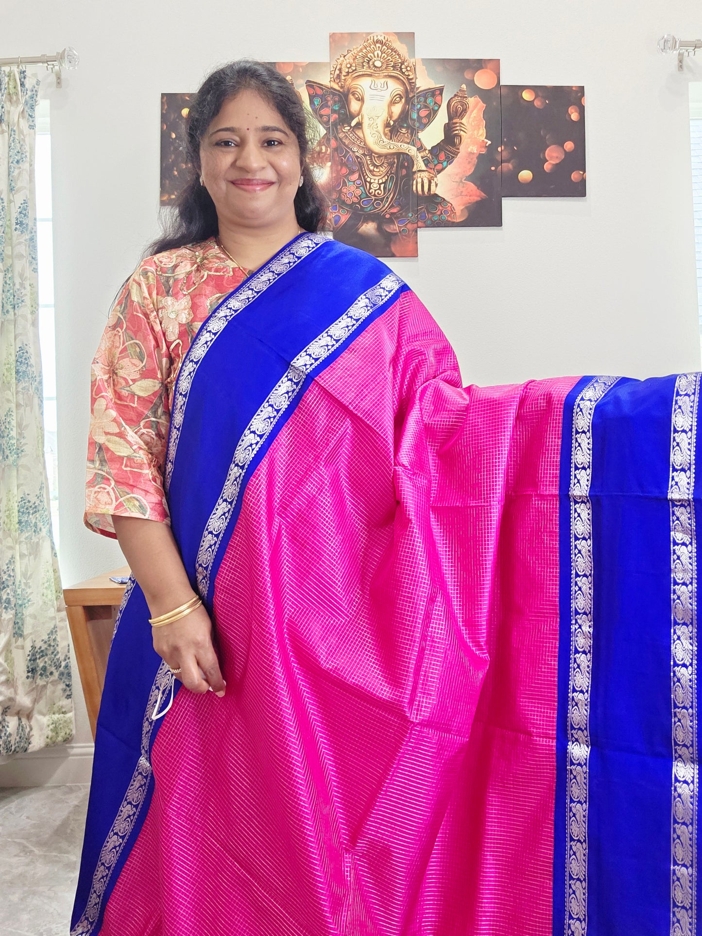 Pure Arni Pattu Kancheepuram Saree - Maggam Blouse