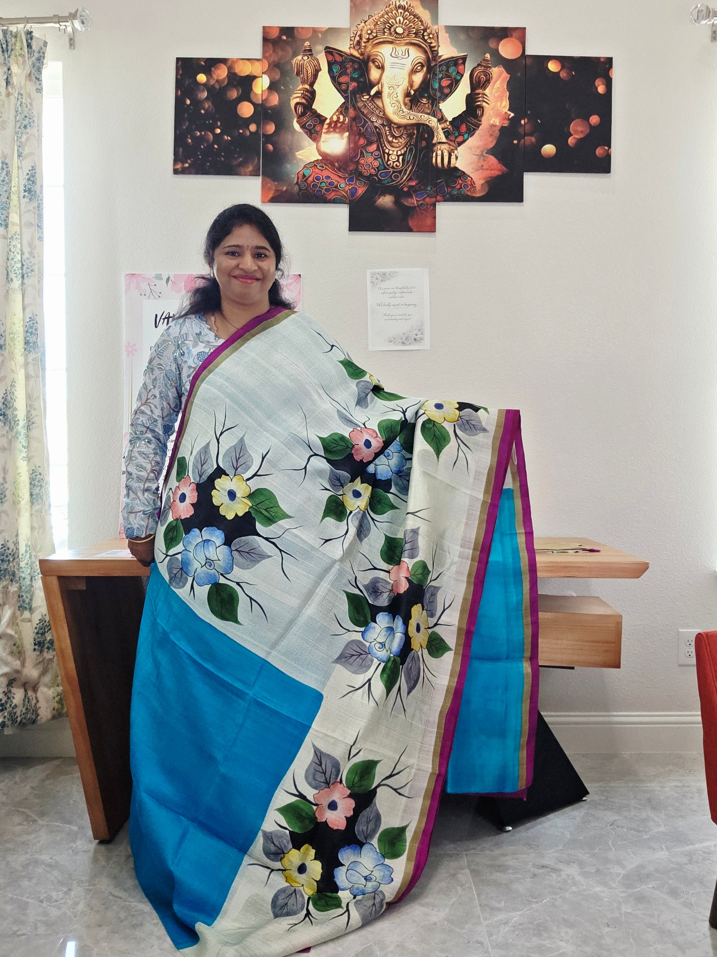 Exclusive Designer Pure Tussar Silk Saree