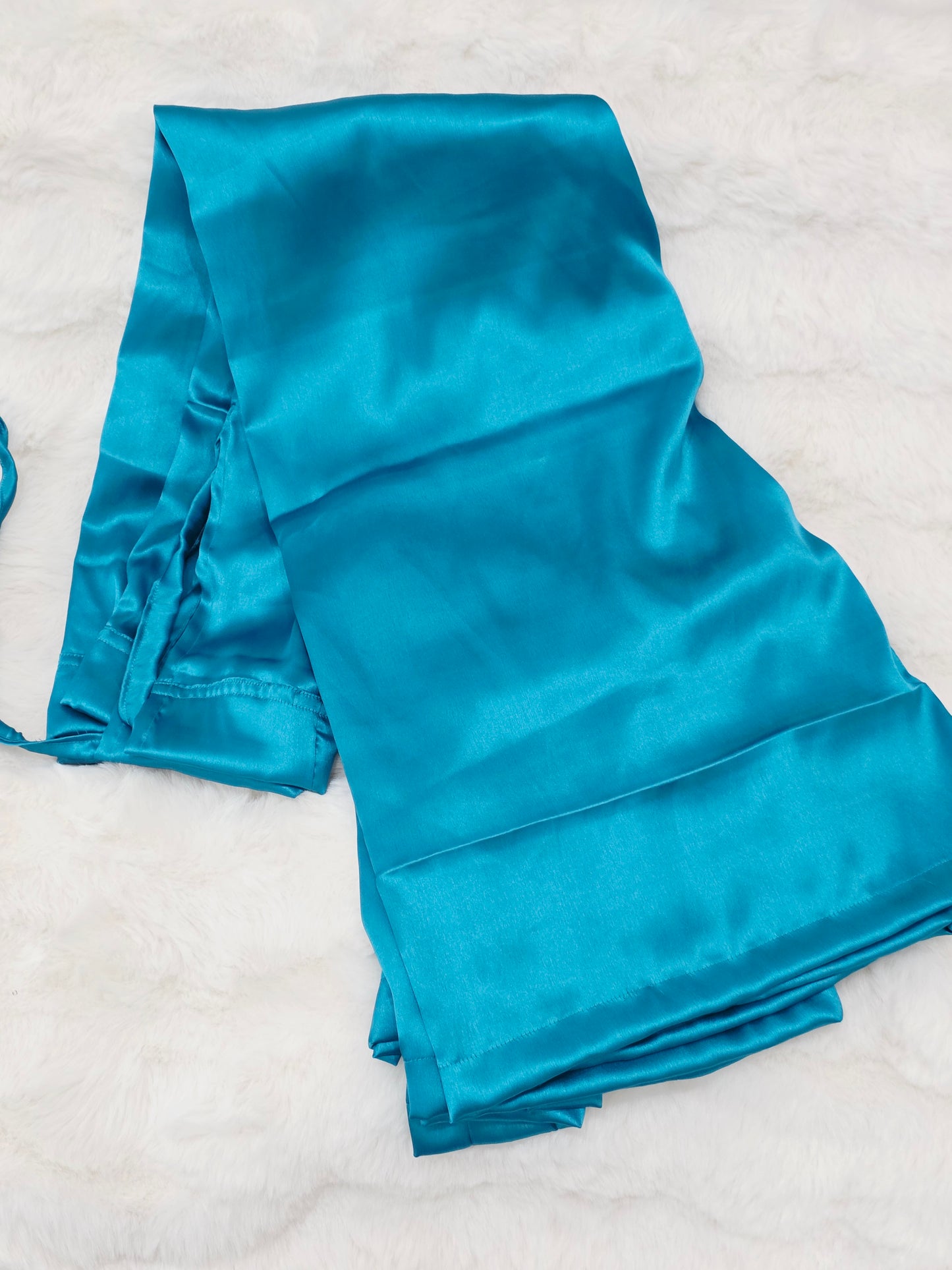 Turquoise Blue Satin Petticoat