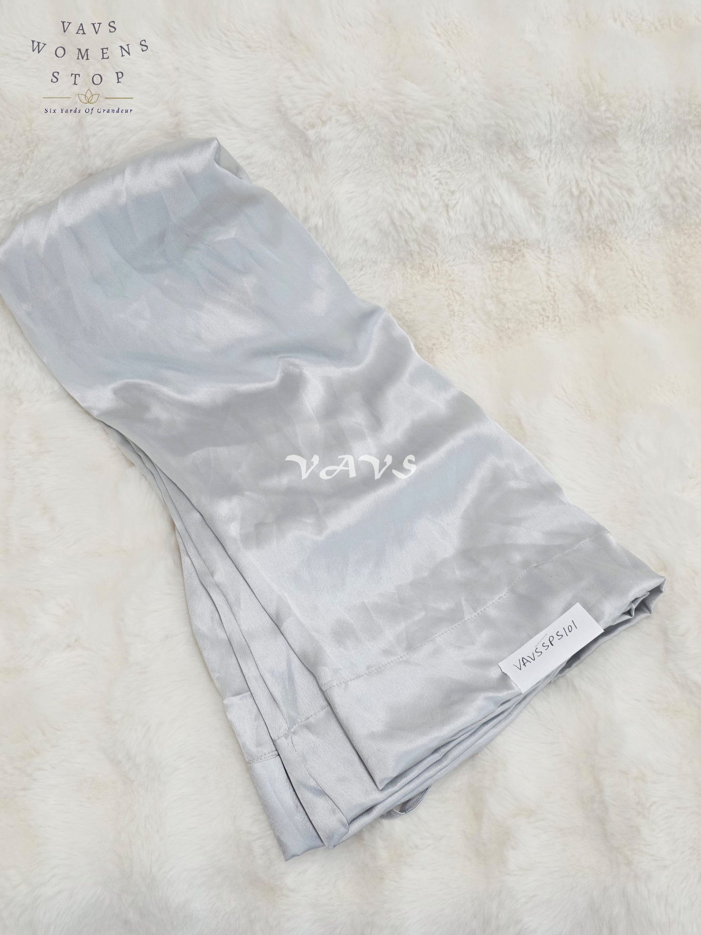 Silver Mist Grey Satin Petticoat