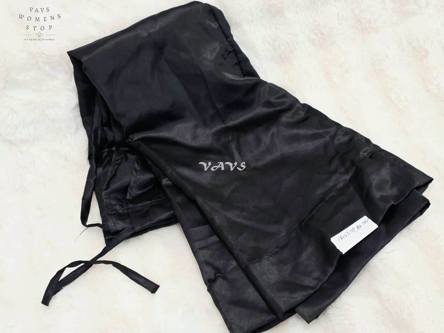 Royal Jet Black Customized Satin Petticoat
