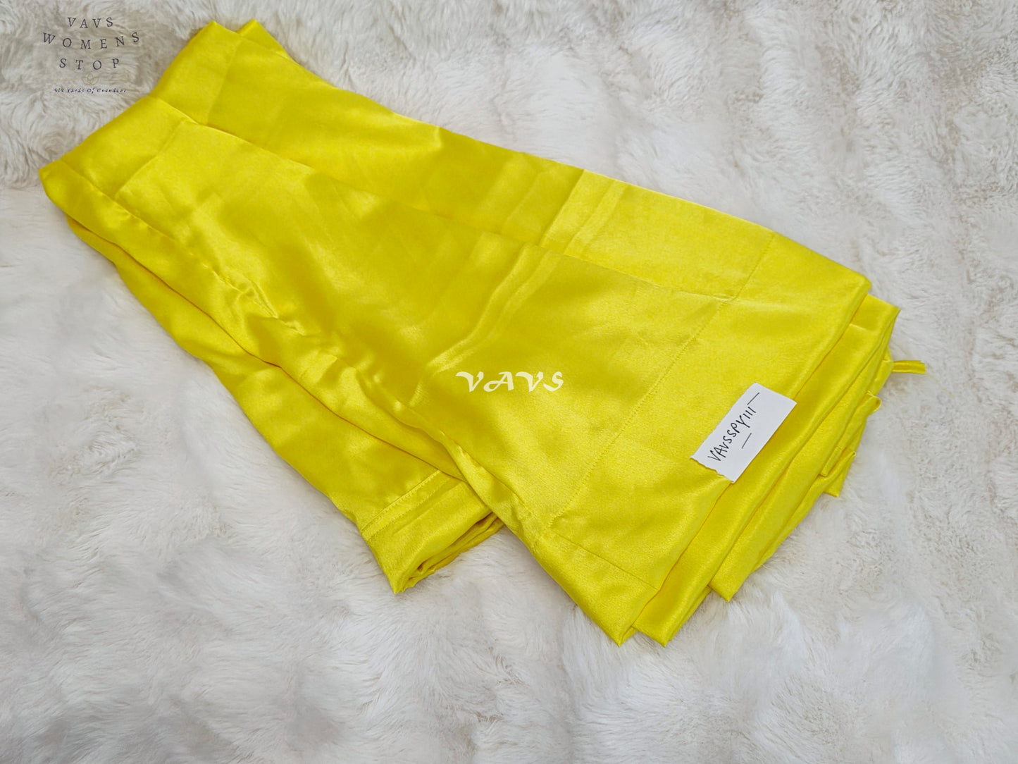 Sunlit Citrine Yellow Customized Satin Petticoat