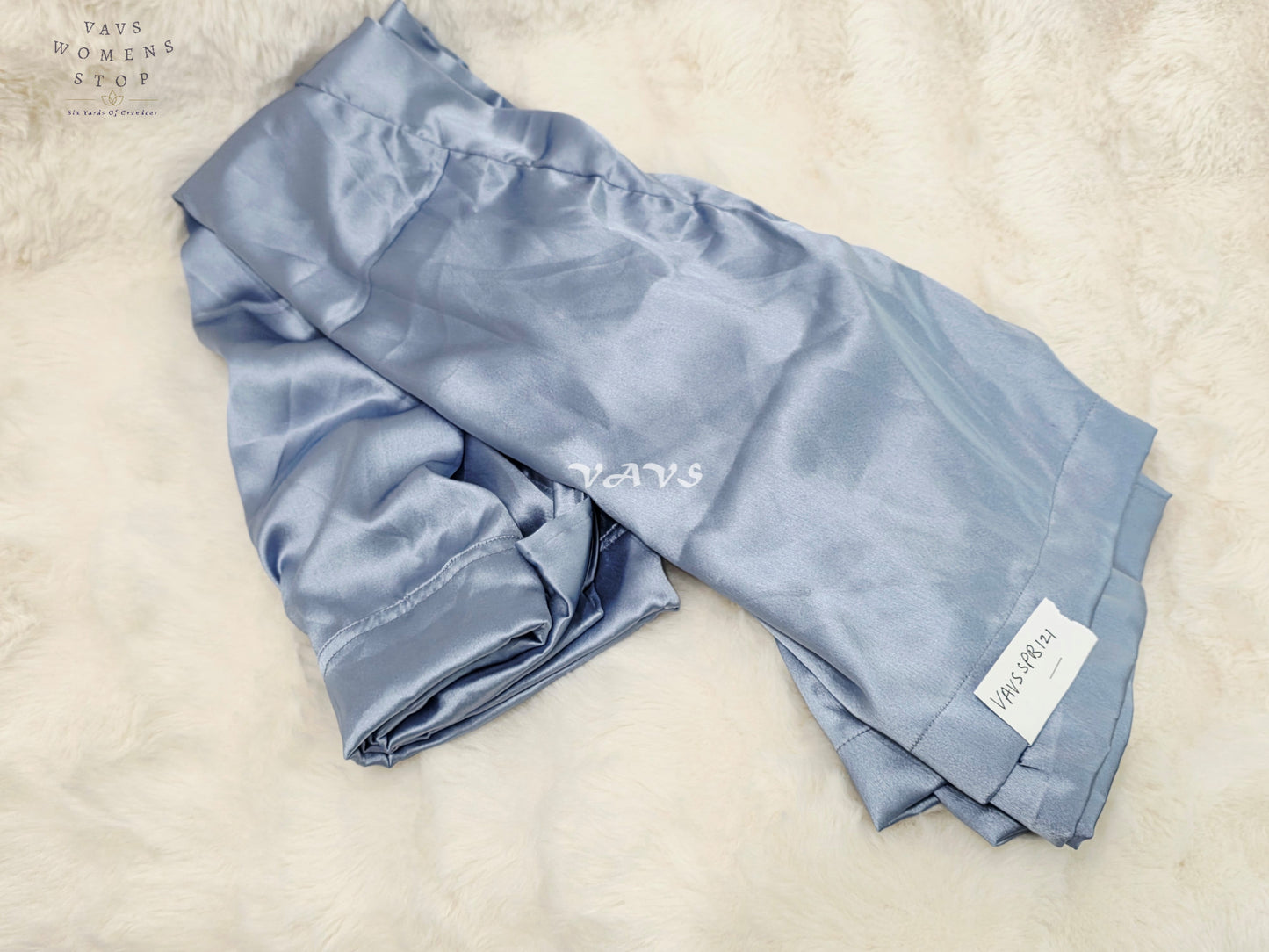 Royal Ice Blue Customized Satin Petticoat