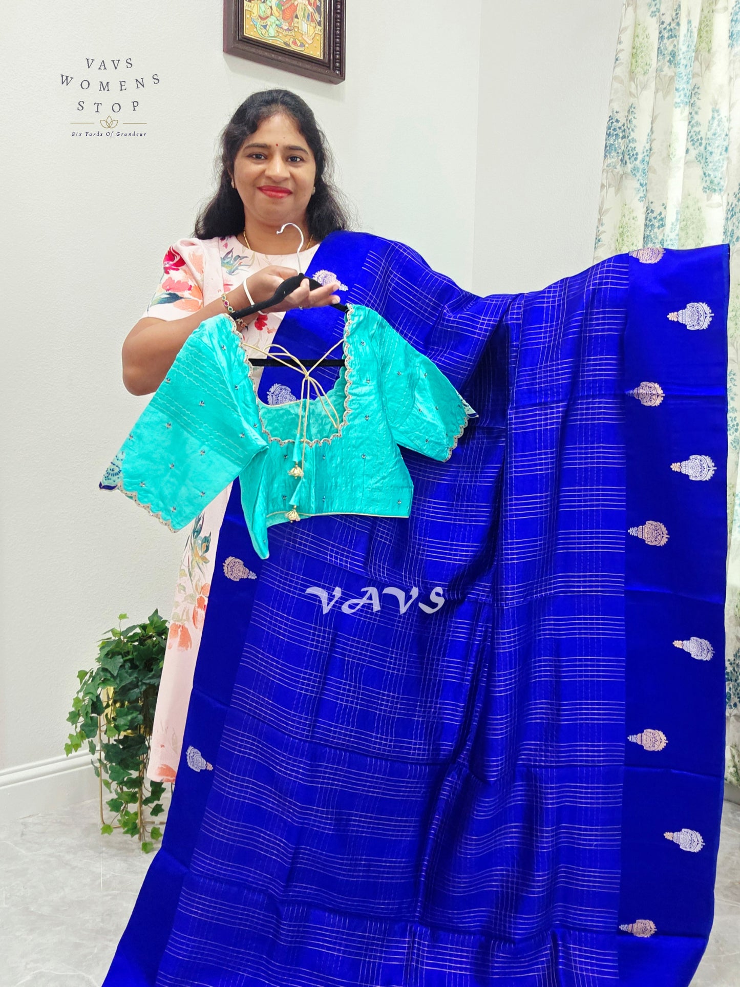 Classy Pure Mango Silk Saree - Maggam Blouse
