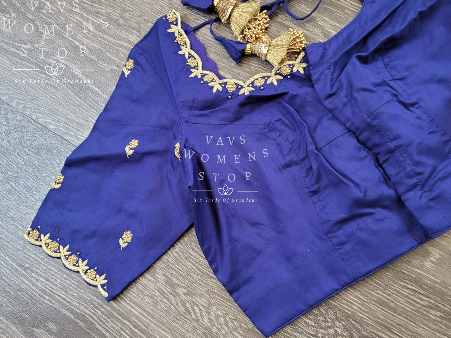 Handwork Maggam NavyBlue Blouse