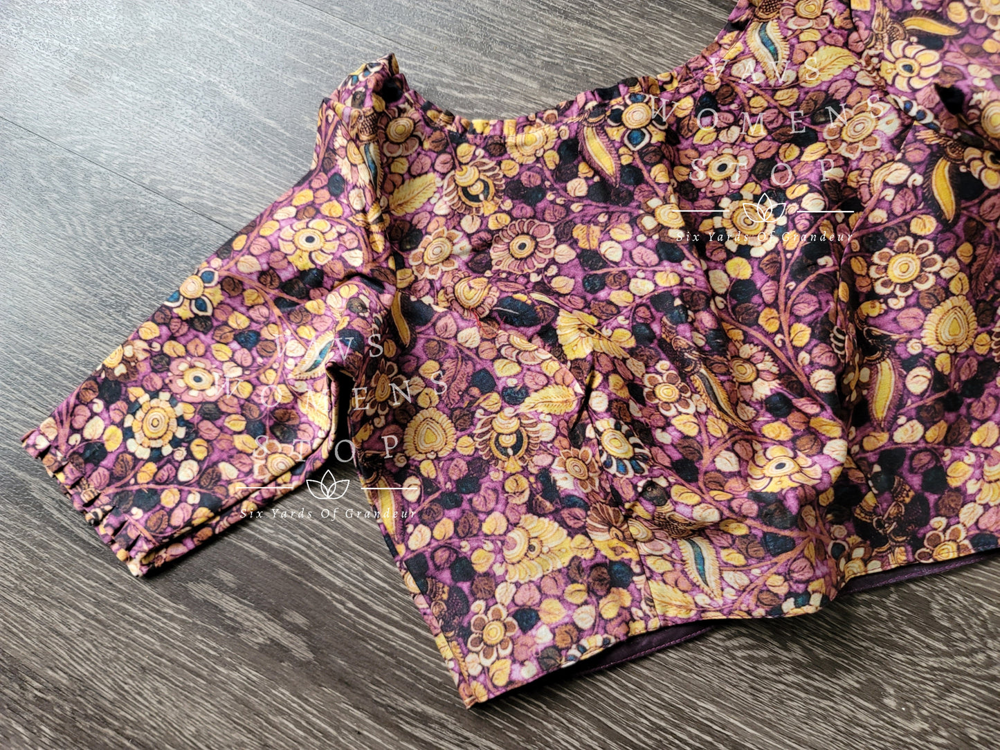Pure Chanderi Kalamkari Blouse