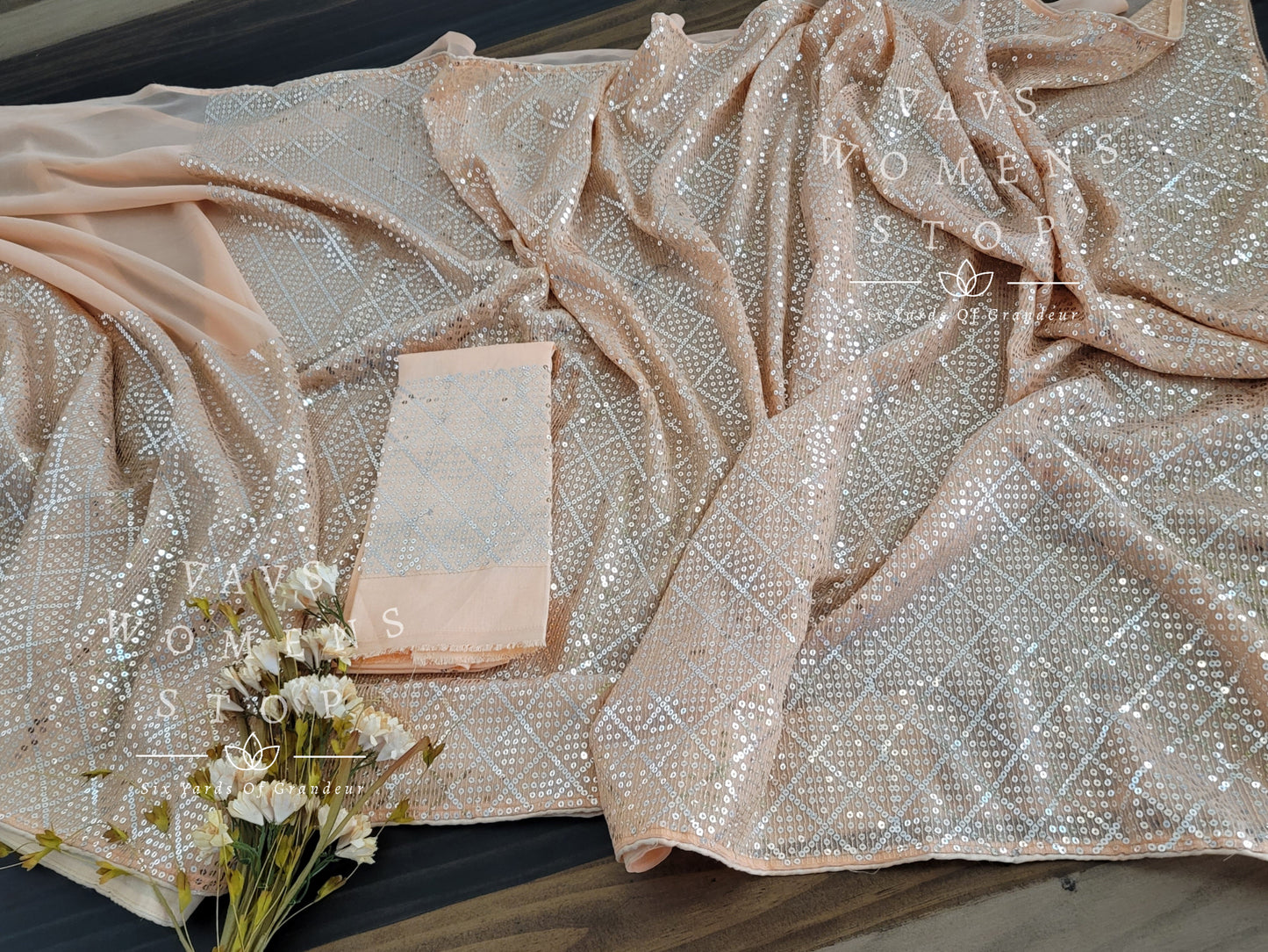 Sequins Georgette Saree