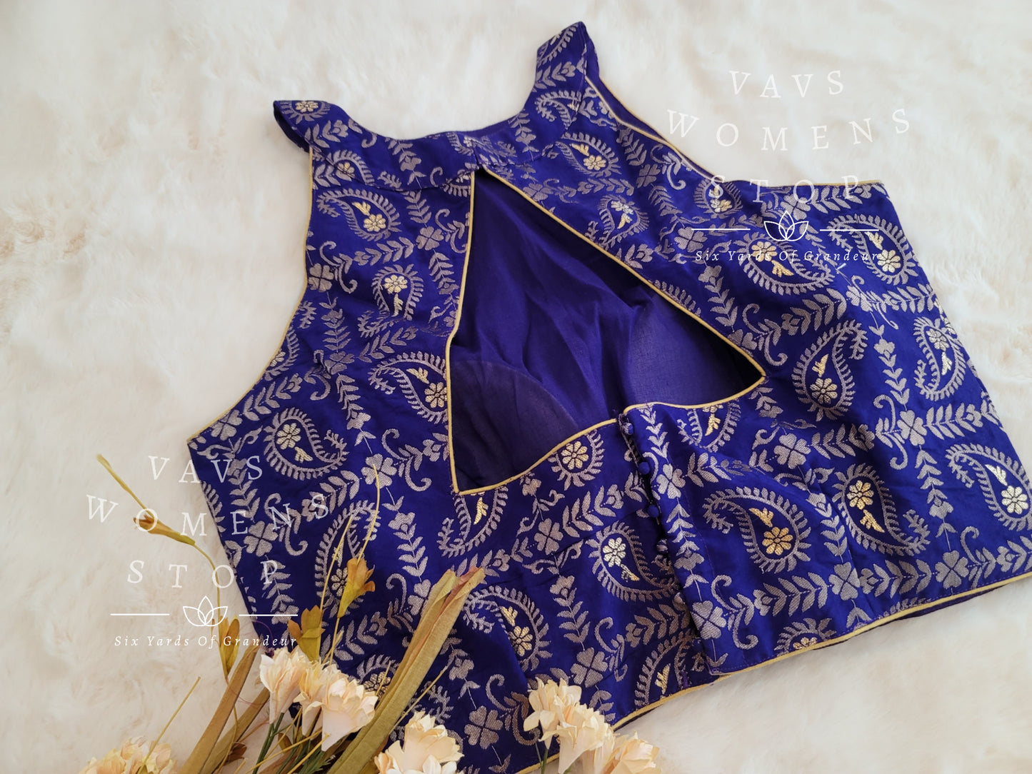 Designer Benarasi Sleeveless Blouse