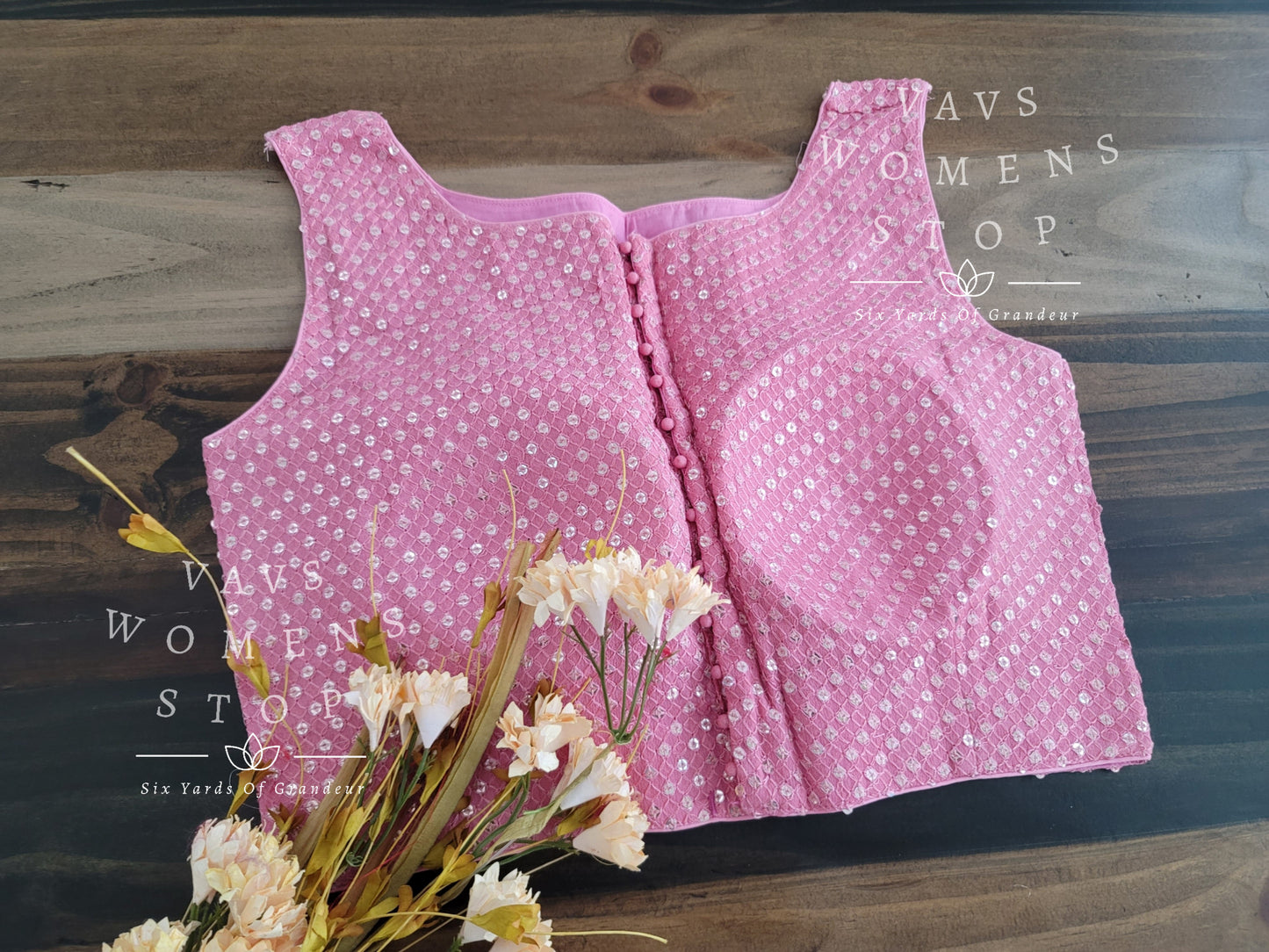 Sleeveless Sequins Blouse