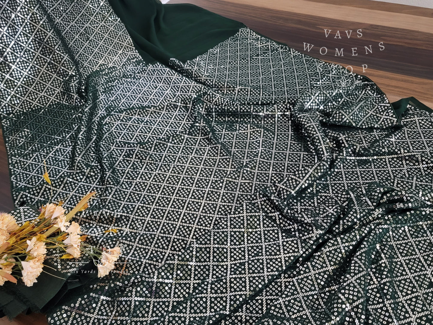 Sequins Georgette Saree