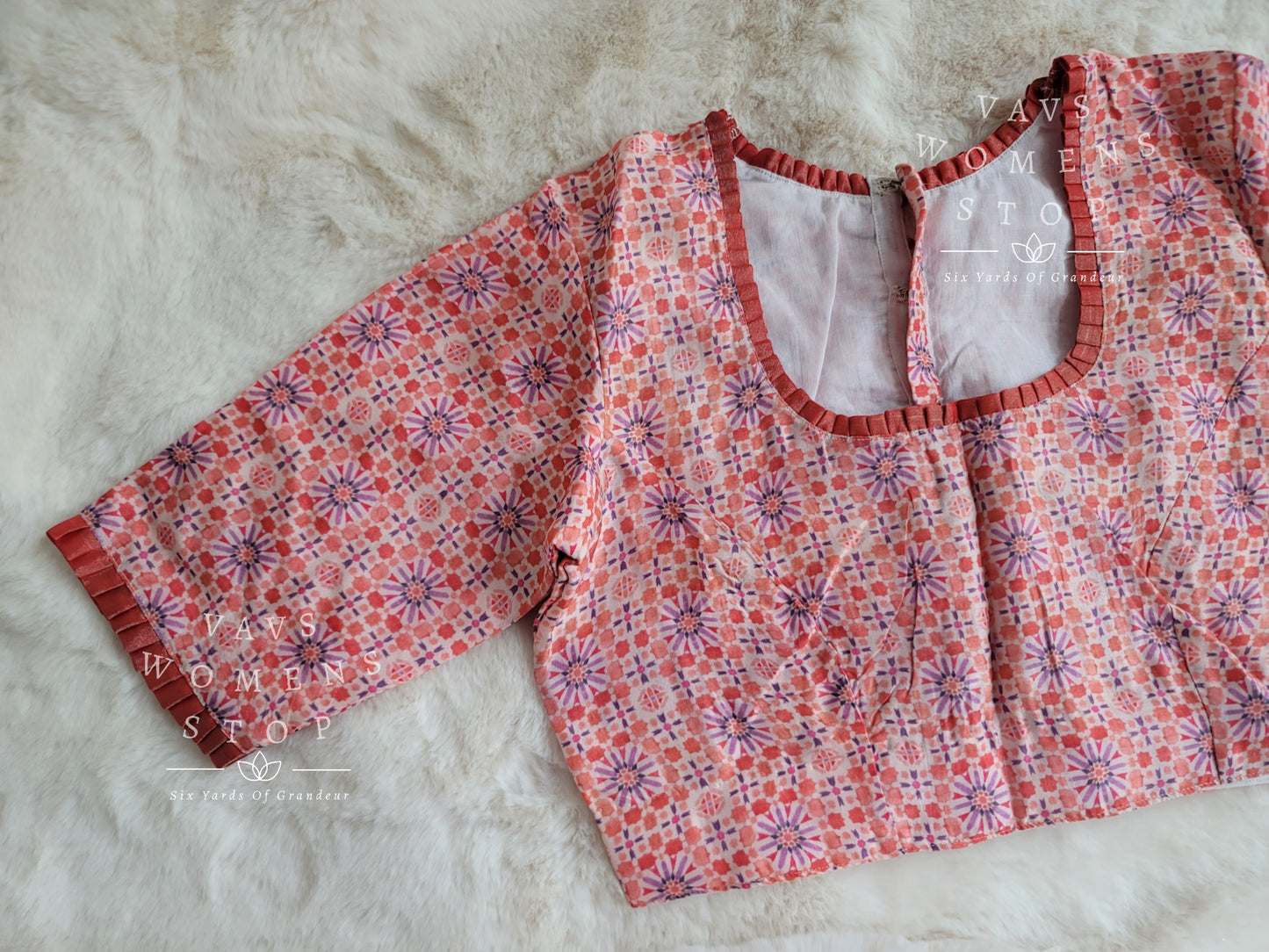 Muslin Silk Batik Print Blouse