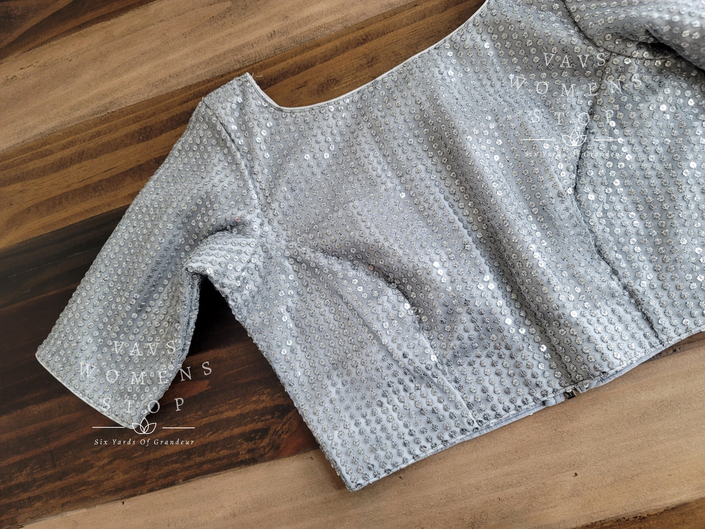 Silver Sequins Blouse