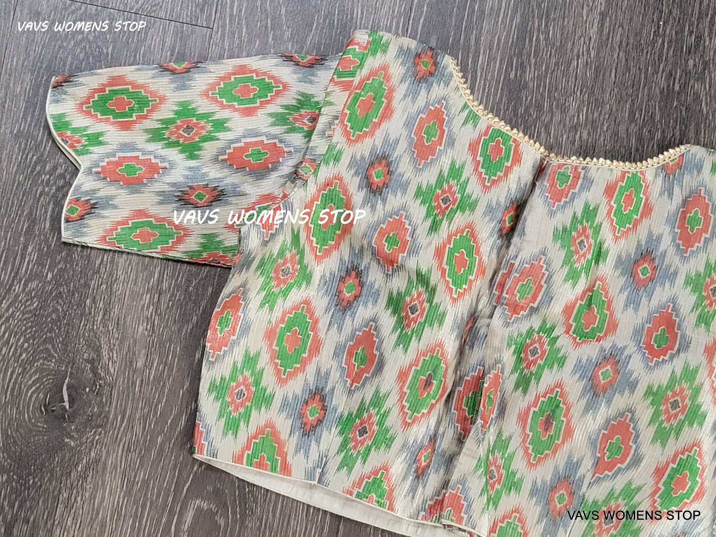 Tissue Silk Pochampally Design Blouse