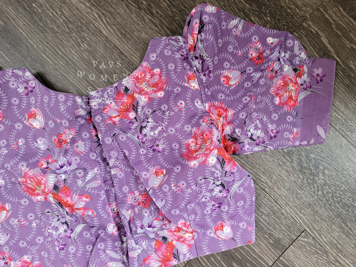 Soft Silk Cotton Embroidery Fabric Patterned Blouse