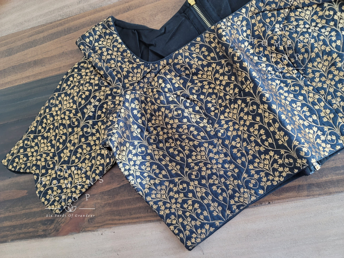 Black Benarasi Blouse