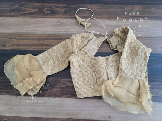 Gold Net Blouse
