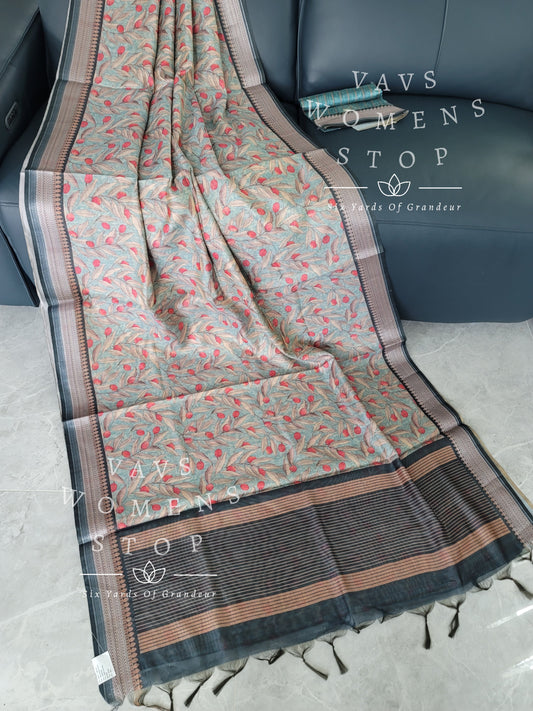 Linen Kota Cotton Saree