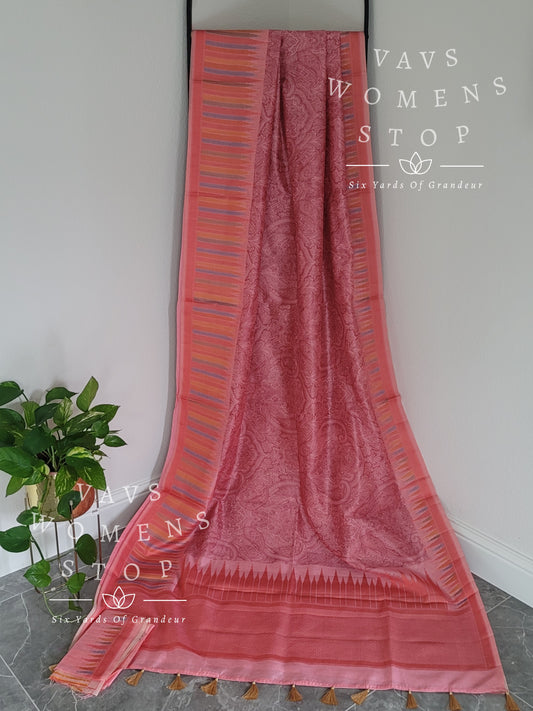 Soft Kota Tussar Rawsilk Saree