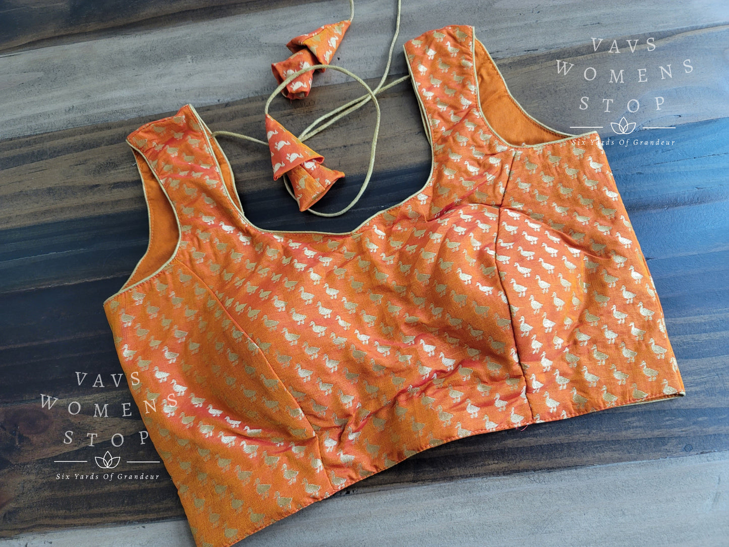 Sleeveless Benarasi Blouse