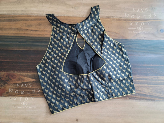 Sleeveless Benarasi Blouse