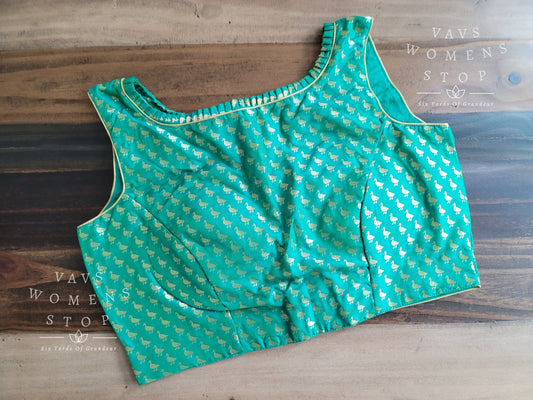 Sleeveless Benarasi Blouse